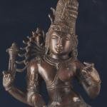 Pure Brass Ardhanarishwara Sculpture | 20.8" x 6.2" x 7.5" | 8 kg | Dark Chocolate Finish | Divine Unity Form | Sacred Hindu Art | Jaipurio